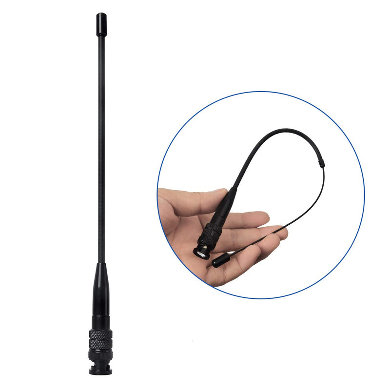 [Australia - AusPower] - UAYESOK Dual Band 144/430MHz Telescopic/Rod BNC Antenna VHF UHF 2M/70CM 2 Way Radio Antenna for Vertex HR146 HX300 HX320 HX400 IC-V8 IC-V80 IC-V82 Kenwood TK300 TK310 TK320 Walkie Talkie 