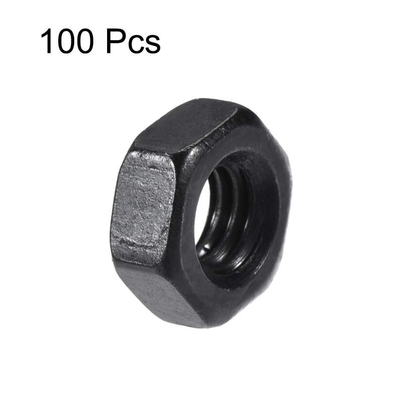[Australia - AusPower] - Uxcell a16033100ux0565 M4 Carbon Steel Grade 8 Hexagon Hex Nut Black (Pack of 100) 