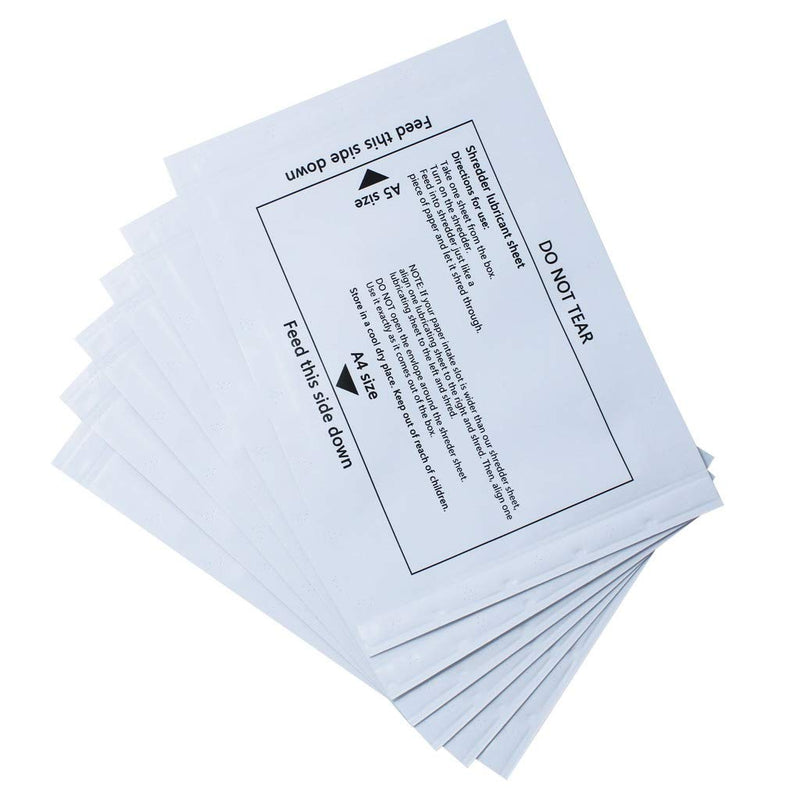 [Australia - AusPower] - laffeya Paper Shredder Sharpening & Lubricant Sheets & Shredder Cleaning Sheets (12 Pack) 12 Pack 