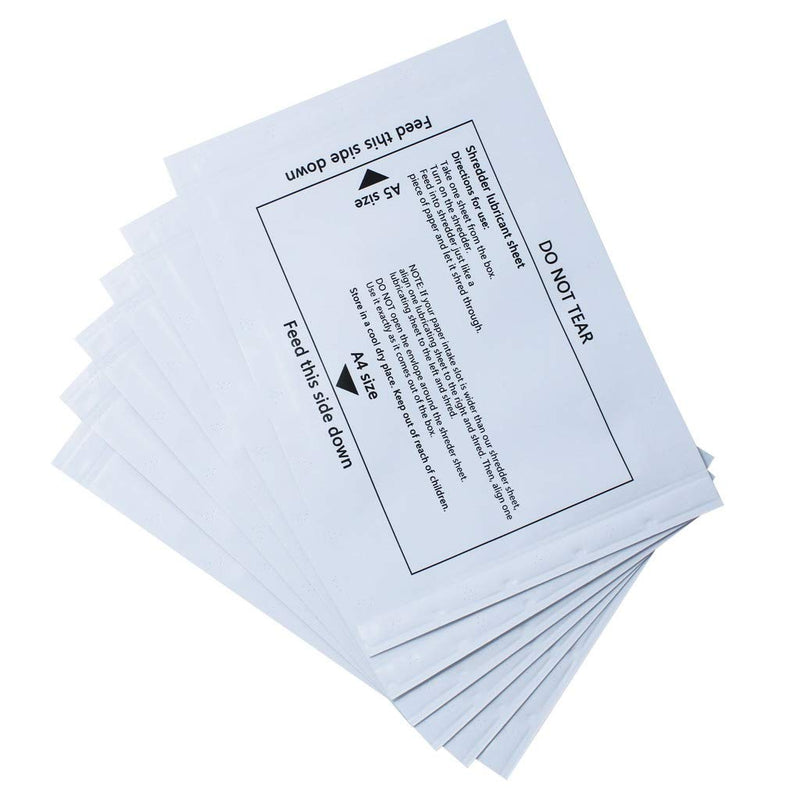 [Australia - AusPower] - laffeya Shredder Lubricant Sheets, Paper Shredder Sharpening, Paper Shredders Lubricating Sheets, Shredder Cleaning Sheets (30 Pack) 30 Pack 
