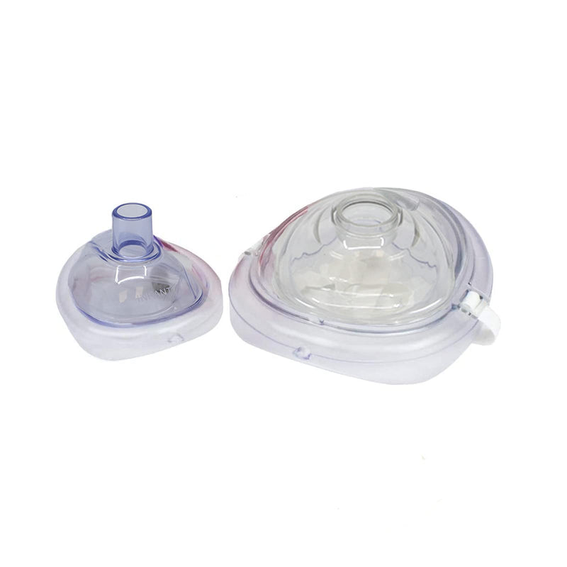 [Australia - AusPower] - Ever Ready First Aid Adult and Infant CPR Mask Combo Kit with 2 Valves with Pair of Nitrile Gloves & 2 Alcohol Prep Pads - Red - 2 Pack 