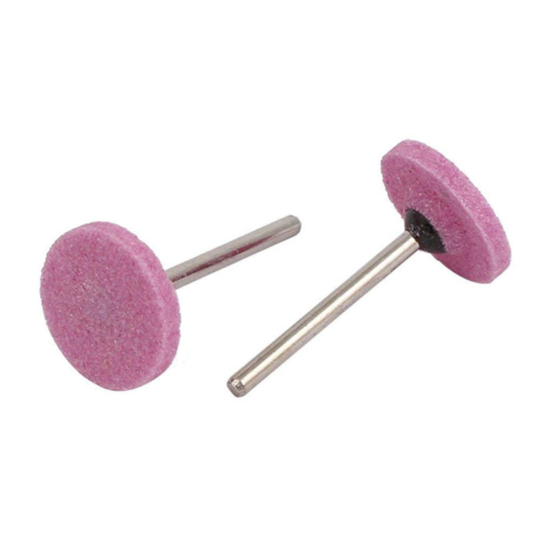 [Australia - AusPower] - COMOK 0.2-inch Shank 30mm Diameter T Cylindrical Mounted Grinding Stone Grinding Point Polishing Tools Pink 6PCS 