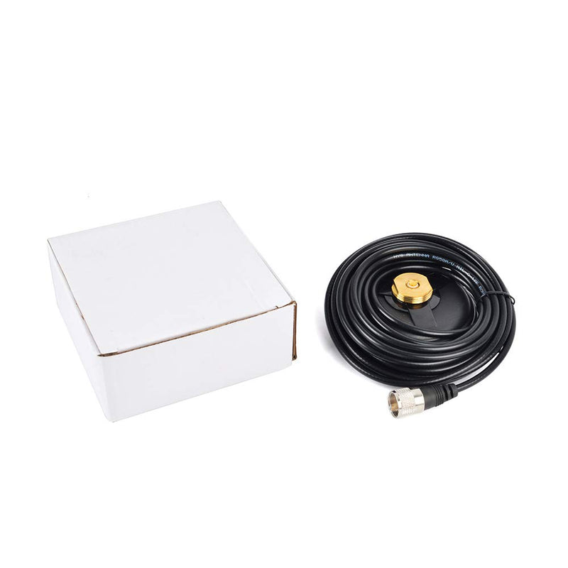 [Australia - AusPower] - UAYESOK 4.3inch NMO Magnetic Mount,14KG Suction Mobile Radio Antenna Base W/5M RG58 Coaxial Cable PL-259 Plug for Vehicle Truck NMO CB/HF/VHF/UHF Antenna 