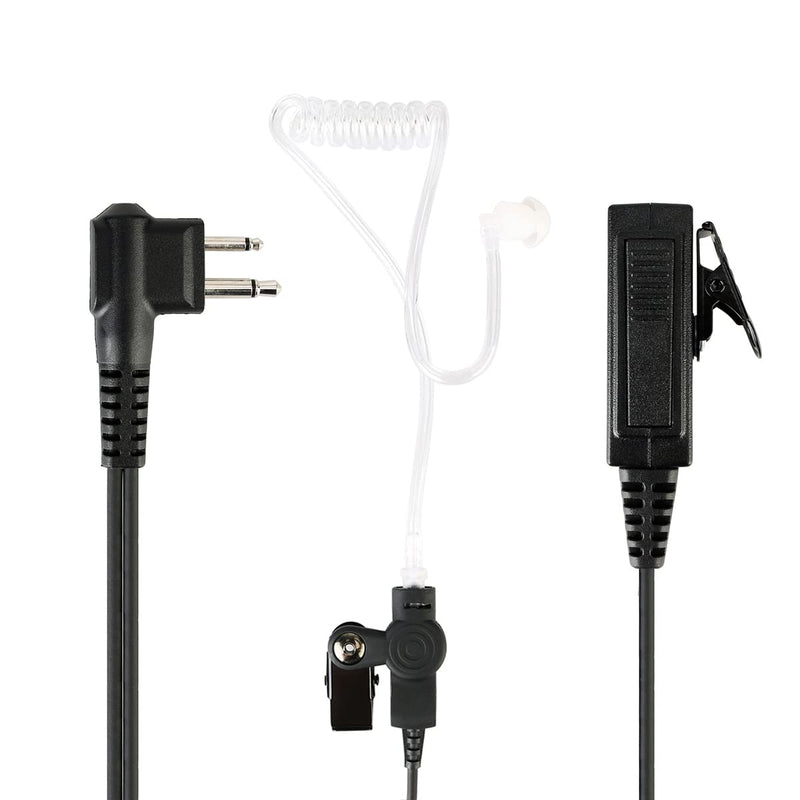 [Australia - AusPower] - Retevis EA100M Acoustic Tube Ear Pieces for Walkie Talkie, Compatible with CP185 CP200 CP200d GP2000 CLS1110 BRP40 RDU4100 RDU4160D Two Way Radios, 2 Way Radio Earpiece with Mic Large PTT(3 Pack) 