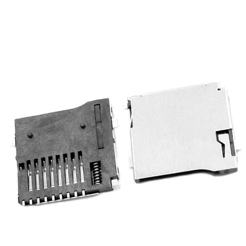 [Australia - AusPower] - Pack of 15 SD Card Slot Sockets PCB Mount Connector Spring Loaded Push Push Micro SD Transflash Memory Card Socket Slot 
