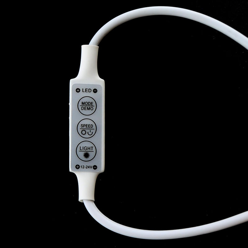 [Australia - AusPower] - MEETOOT 4PCS DC 12V LED Dimmer Switch Dimmer Controller Adapter Cable Connector Cable LED Strip Light Mini Strip Dimmer for Home Lighting and Commercial Display and Landscape Decorations 