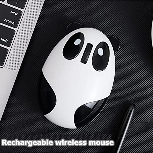 [Australia - AusPower] - Cute Panda-Shaped Computer Mice, 2.4GHz Wireless Optical Gaming Mouse with USB Cable.Compatible with Win/Mac/Linux/Andriod/iOS System. Suitable for Girls/Kids/Student 
