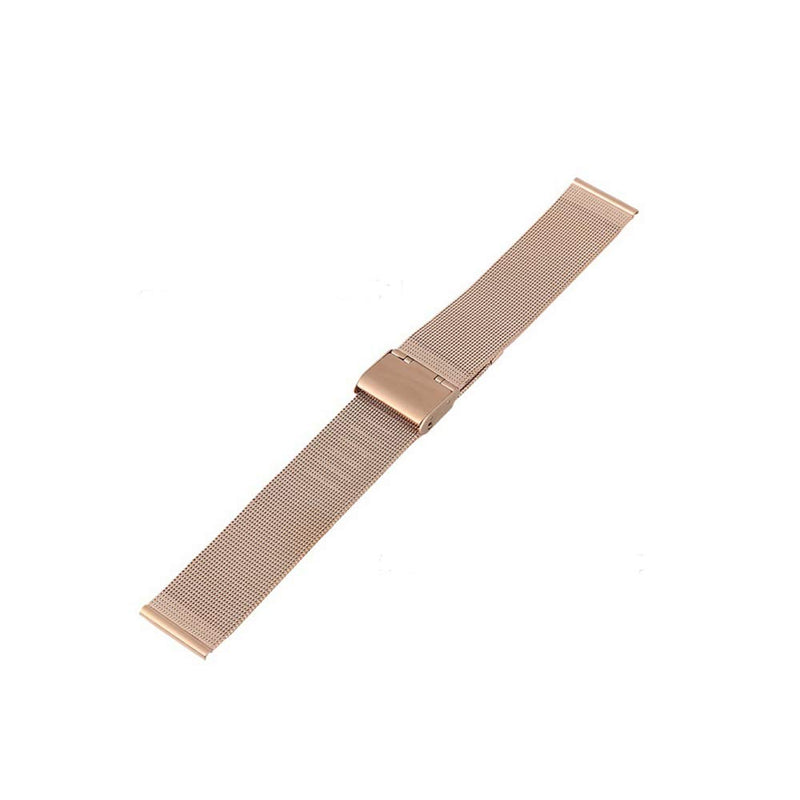 [Australia - AusPower] - Compatible with Fossil Men's Gen 5 Carlyle Band & Fossil Women's Gen 5 Julianna Band,22mm Mesh Woven Stainless Steel Watch Band for Fossil Men's Gen 4 Explorist HR/Gen 3 Q Explorist rose gold 