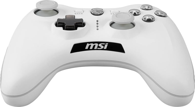 [Australia - AusPower] - MSI Force GC30V2 White Wireless Gaming Controller, Dual Vibration Motors, Dual Connection Modes, Interchangable D-Pads, Compatible with PC & Android Force GC30 V2 WHITE 