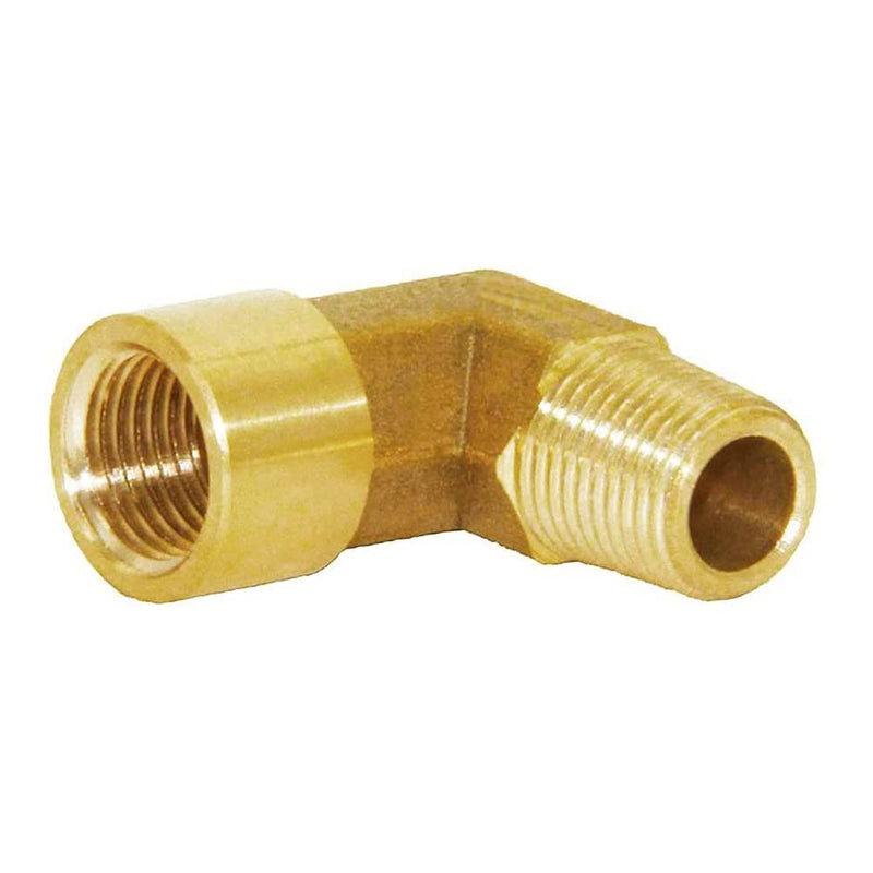 [Australia - AusPower] - Joywayus 1/4" NPT Male x 1/4" NPT Female 90-Degree Elbow Pipe Fitting Forged Brass Right Angle (Pack of 3) 1/4"NPT-3PCS 