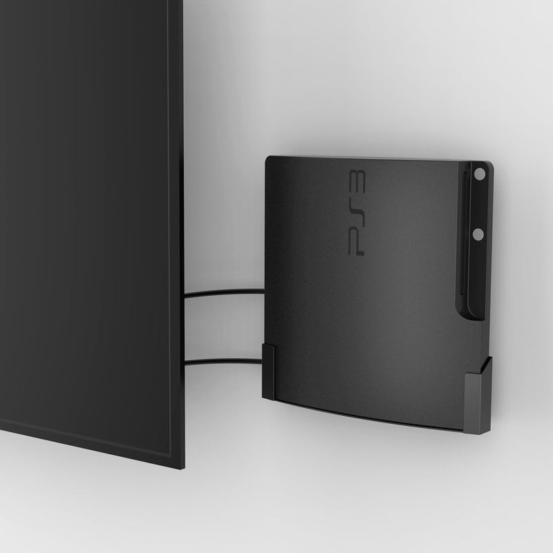 [Australia - AusPower] - Monzlteck Wall Mount for PS3 Slim,Steel Mount Wall Holder Bracket for Playstation 3(CECH 2000-2500),Space Saving,wp3-s 