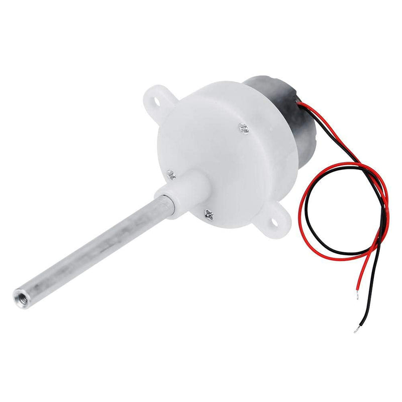 [Australia - AusPower] - Low Speed Gear Motor DC 12V Long Shaft Mini Worm Gear Motor Replacement for Remote Control Car and Remote Control Aircraft 