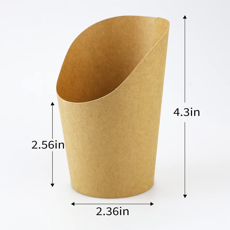 [Australia - AusPower] - Fyess 36 Pack 14oz French Fries Cup Disposable Take-out Party Baking Supplies Waffle Paper Popcorn Boxes Sandwich Kraft Paper Cups Holder French Fry Paper Holder Wedding Food Trays Paper Cones 