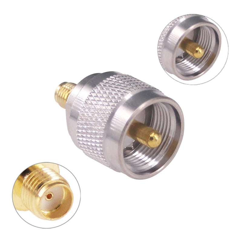 [Australia - AusPower] - RFaha 4pcs SMA to UHF Coax Connector SMA Male/Female to UHF SO239 PL259 M/F RF Coaxial Adapter Converter Kit(F108-4) 