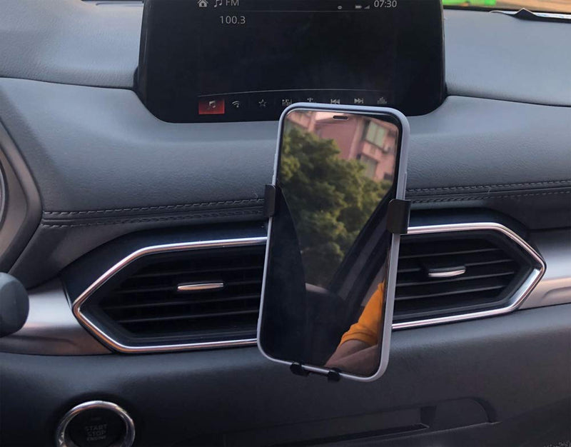 [Australia - AusPower] - iJDMTOY Smartphone Gravity Holder w/Exact Fit Clip-On Dash Mount Compatible With 2018-up Mazda CX-5 (Won't Occupy Air Vent Opening) 