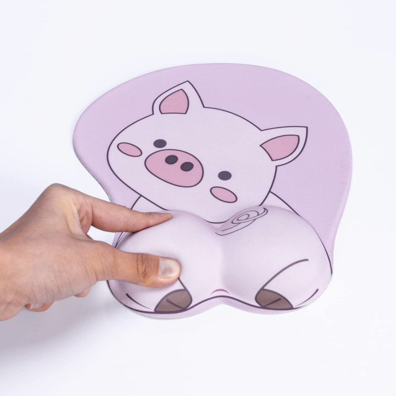 [Australia - AusPower] - Mouse Pad Wrist Support, KAIGOBOX Mouse Pad, Kawaii Pink Mouse Pad with Piggy Pattern, Desktop Computer Laptop Ergonomic Mouse Pad for Wireless Mouse, Mousepad with Wrist Rest for Gaming Home Office 