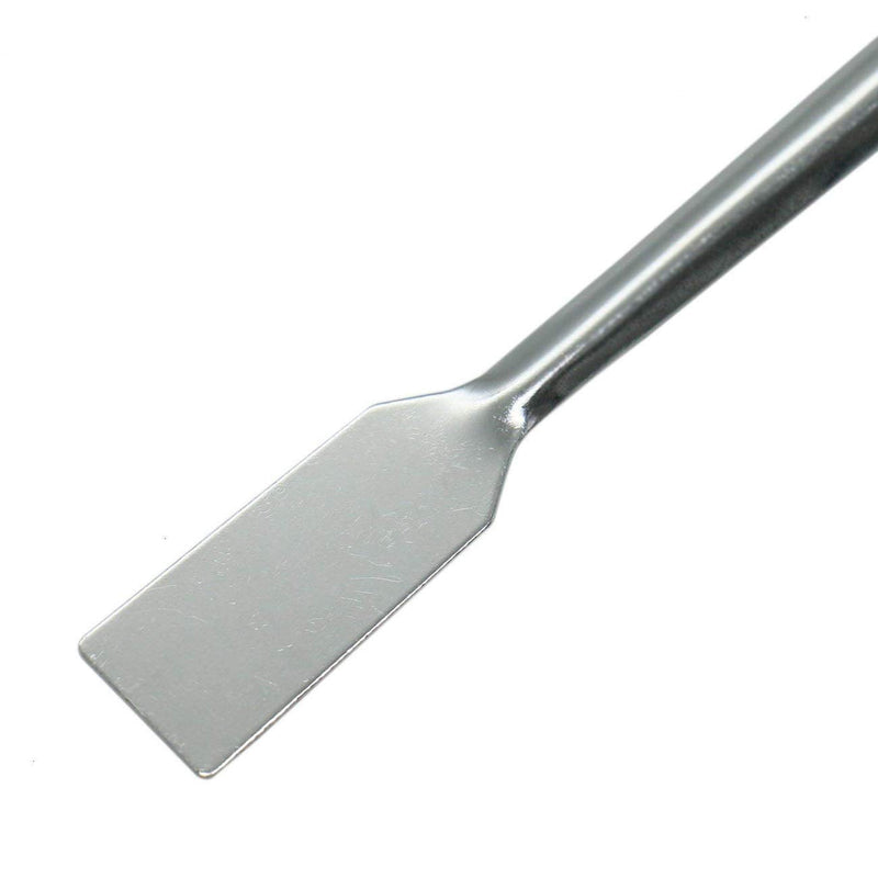 [Australia - AusPower] - Sunnyglade 10PCS 2 in 1 Stainless Steel Lab Spoon Spatula/Laboratory Sampling Spoon Mixing Spatula 
