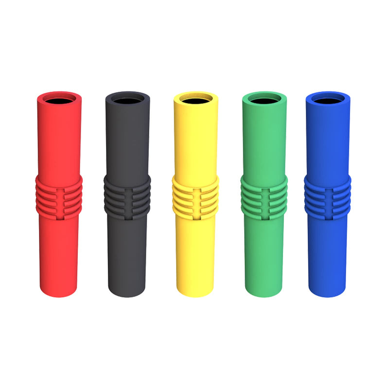 [Australia - AusPower] - Goupchn Insulated 4mm Banana Female to Female Jack Socket Connector Adapter Coupler Five Colors for 4mm Banana Extension Electrical Testing 