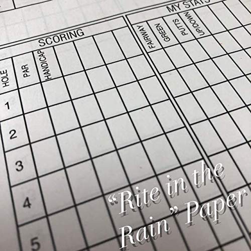 [Australia - AusPower] - Golf Scorecard and Statistics Notebook Weatherproof (2 Pack) Golf Stats, Fits Golf Covers-Made in USA 