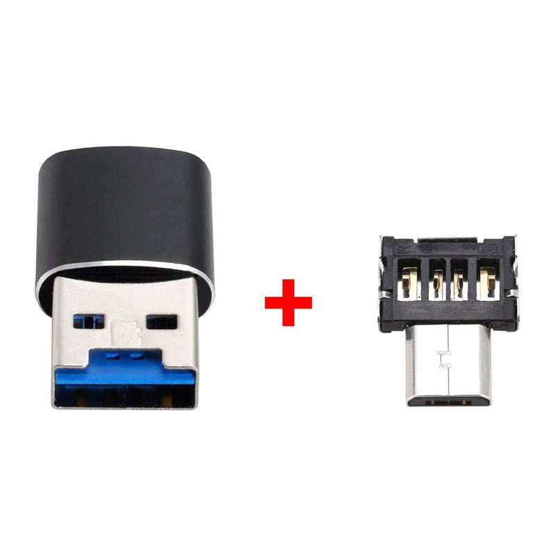 [Australia - AusPower] - CY Mini Size USB 3.0 to Micro SD SDXC TF Card Reader with Micro USB 5pin OTG Adapter for Tablet / Cell Phone TF Card Reader with OTG Adapter 