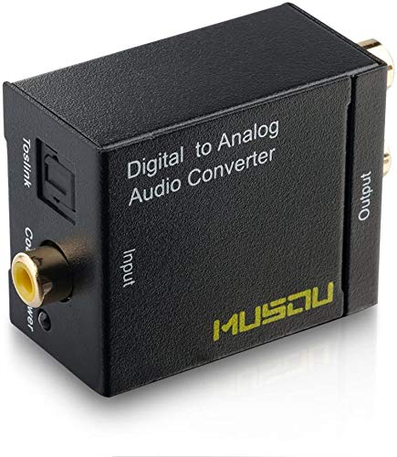 [Australia - AusPower] - Musou Digital Optical Coax to Analog RCA Audio Converter Adapter 