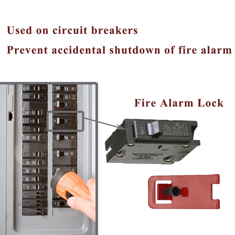 [Australia - AusPower] - 2 sets ELOCK-FA Fire Alarm Lock, E-Series Fire Lockout Kit, Red1 1 