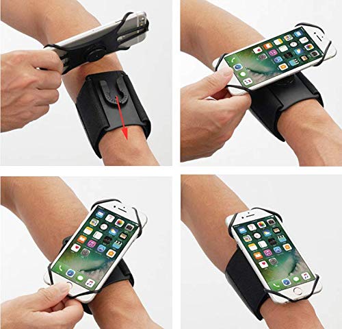 [Australia - AusPower] - Sport Running Wristband Cellphone Holder,360° Rotatable Forearm Armband Case for Motorola Moto G7 Power,G6,G7,G8 Plus,E5,E6 Plus,Z4,One, LG Stylo 5,Stylo 4, G8/G8s ThinQ,Rebel 4, OnePlus 7T,6T,BLU G9 