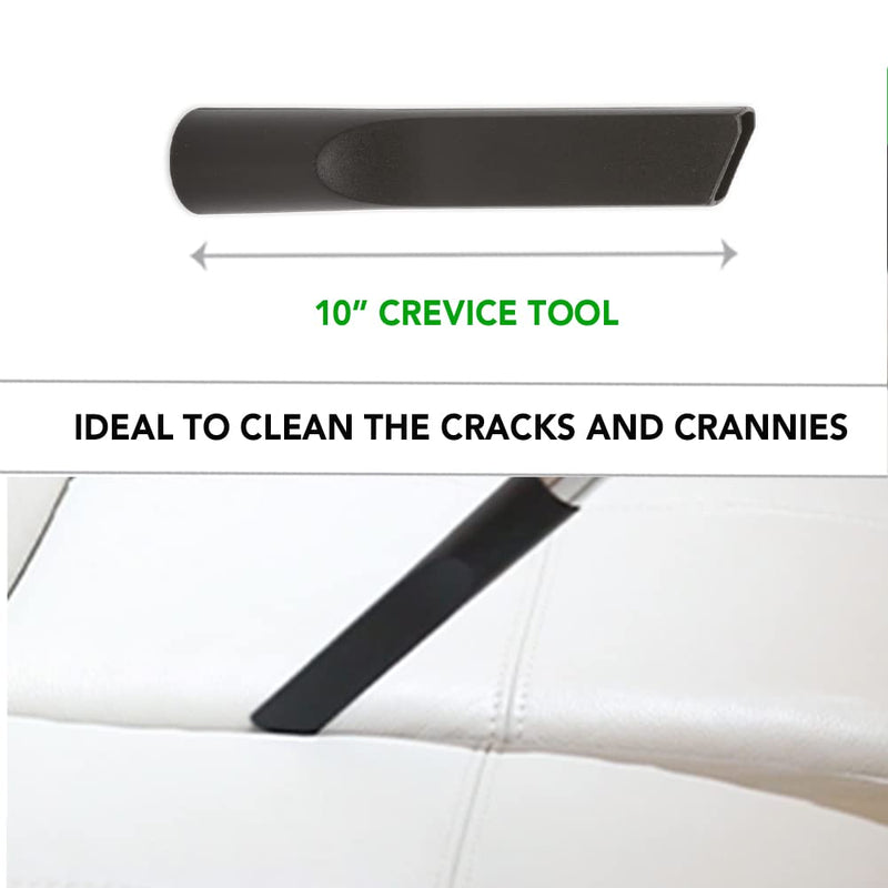 [Australia - AusPower] - OVO 5PCS Universal Vacuum Cleaner Accessories Accessories-12in Floor, Dusting, Crevice, Board Caddy Tool, Upholstery Brush, 1 1/4 inch (32mm) Inner Diameter, Fits All, Black 