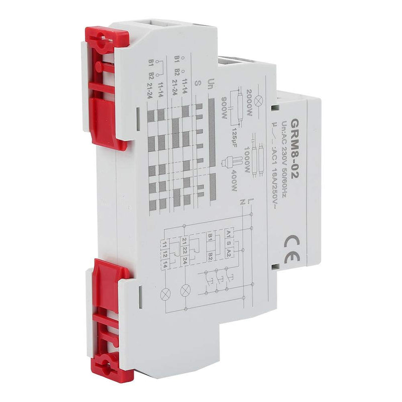 [Australia - AusPower] - Electronic Impulse Relay, GRM8-02 Electronic Impulse Relay Latching Relay Memory Relay AC 230V Achieve Multi Point Control by Impulse Commands 