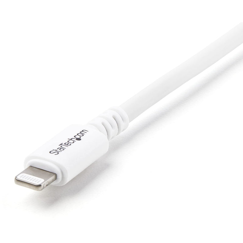 [Australia - AusPower] - StarTech.com 3m (10ft) Long White Apple 8-pin Lightning Connector to USB Cable for iPhone / iPod / iPad - Charge and Sync Cable (USBLT3MW) 10ft 