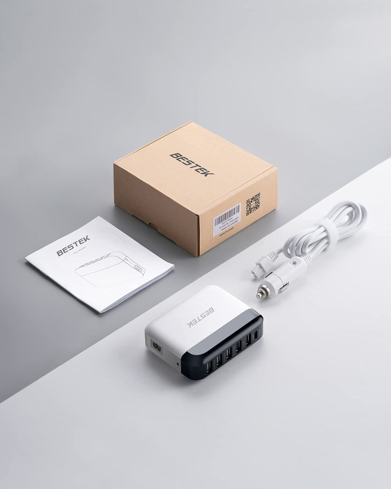 [Australia - AusPower] - Car USB Charger Fast Charge 86W 9A Quick Charge 3.0 & USB-C PD Car Charger Adapter with Smart Identification for Cell Phones, Tablets and Other USB Devices 