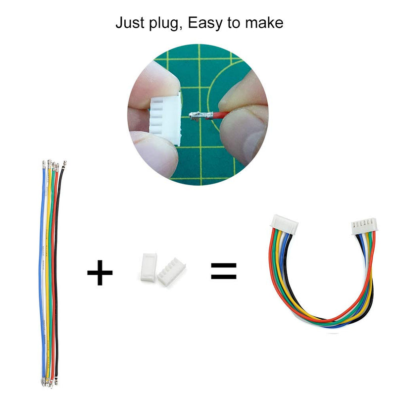 [Australia - AusPower] - XH 2.54mm Connector Kit With pre-crimped cable wire 2/3/4/5/6/7/8/9/10 Pin Housing JST Adapter Cable Compatible with JST-XH Connector 