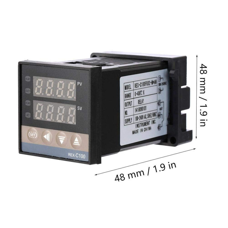[Australia - AusPower] - REX-C100 Temperature Controller, REX-C100FK02-MAN PID Digital Temperature Controller Relay Output Thermostat AC 250V Temperature Control Switch 