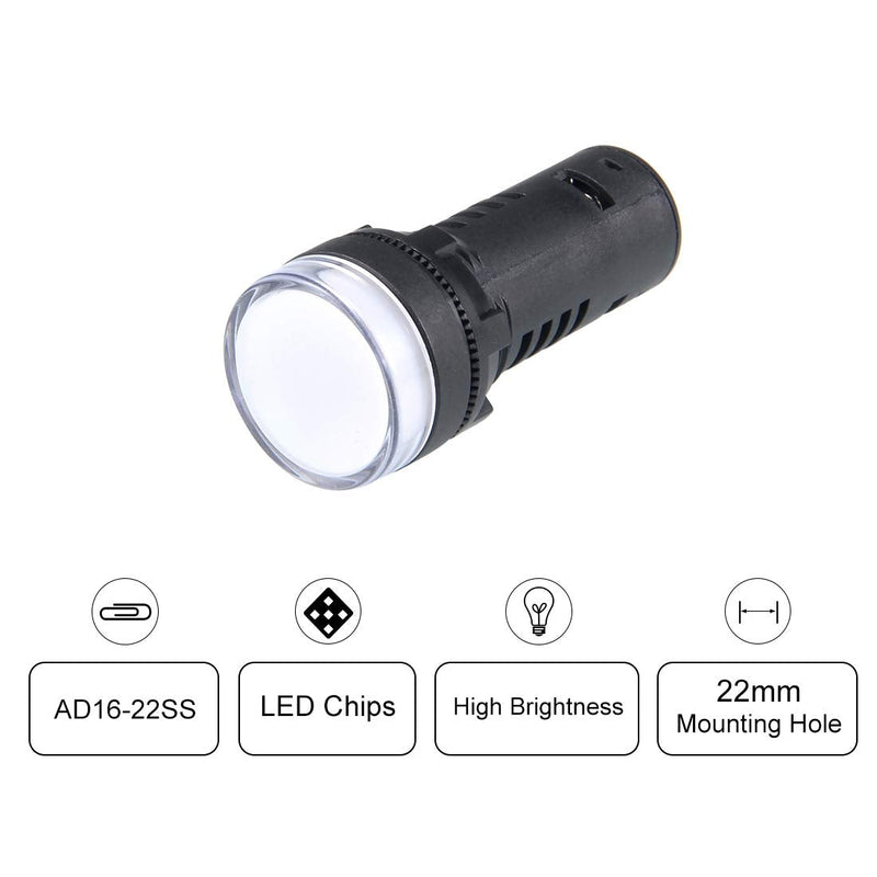 [Australia - AusPower] - uxcell Red/Green Indicator Light AC/DC 12V, 22mm Panel Mount, Dual-Color, for Electrical Control Panel, HVAC, DIY Projects 