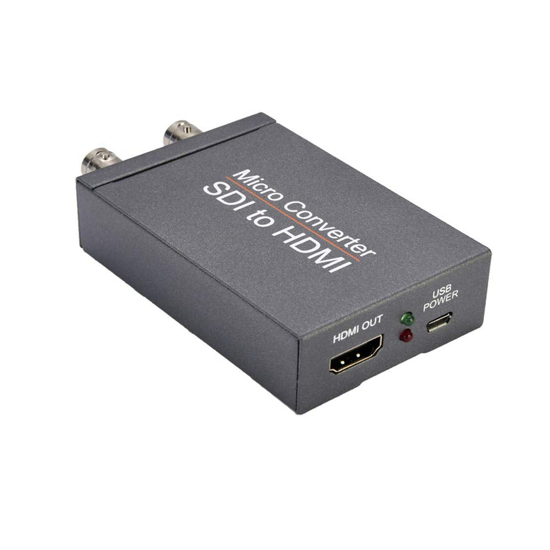 [Australia - AusPower] - SDI to HDMI Converter, SDI to HDMI Audio De-embedder Support 3G-SDI, HD-SDI, SD-SDI Auto Format Detection and Stereo Audio De-embedder 