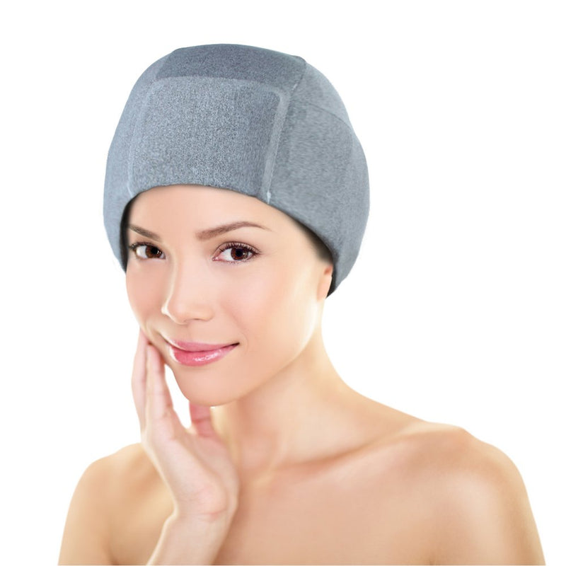[Australia - AusPower] - Migraine Gel Ice Hat by FOMI Care | Cooling Headache Pack | Wearable Cold Therapy Wrap for Tension, Sinus, Pressure Pain Relief | Stress Reliever | Freezable 