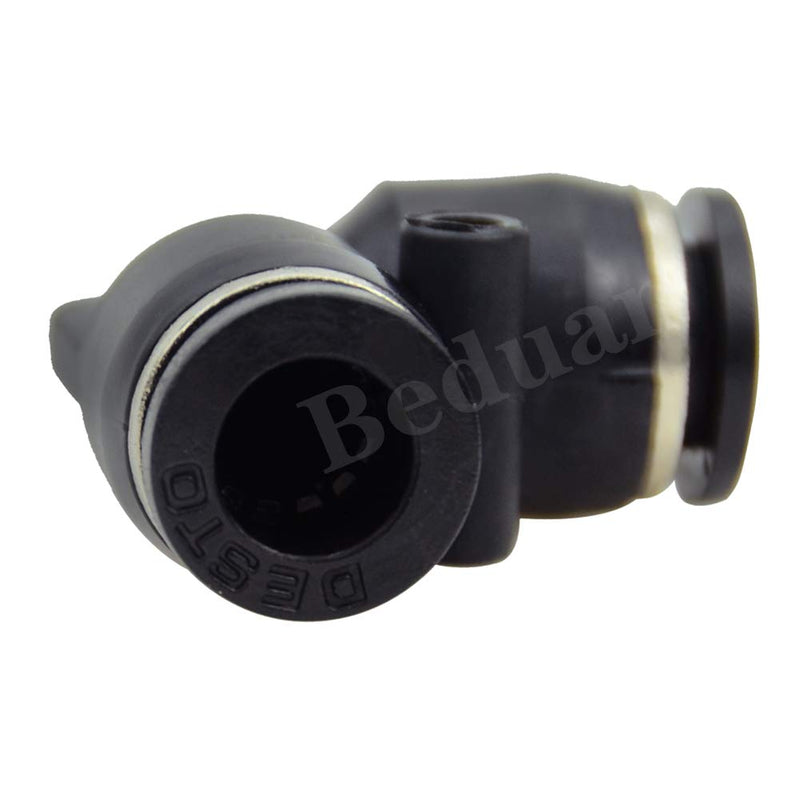 [Australia - AusPower] - Beduan Push to Connect Fitting Elbow, 1/2" Tube OD x 1/2“ Tube OD Pneumatic 90 Degree Elbow Adapter Push Lock Fitting ( Pack of 10 ） 1/2” 