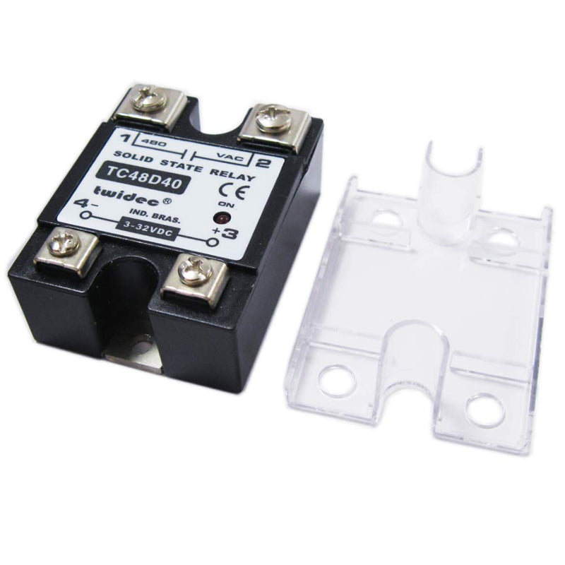 [Australia - AusPower] - Twidec/Output Single Phase SSR Solid State Relay 40A 3-32V DC to 24-480V AC SSR-40DA 