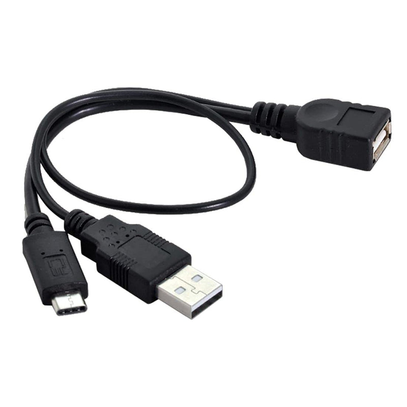 [Australia - AusPower] - CY USB 3.1 USB-C Type-C to USB 2.0 Female OTG Data Cable with Power for Cell Phone & Laptop 