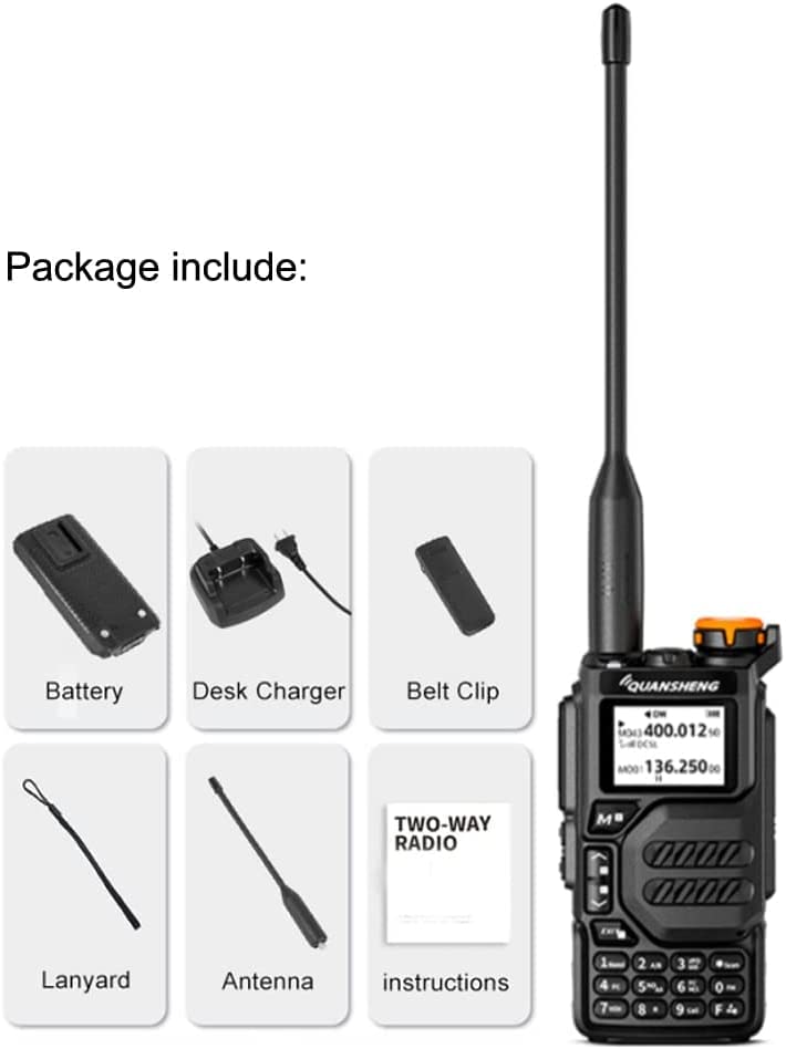 [Australia - AusPower] - UV-K5 Dual Band Radio 5 Watt Output Portable Two-Way Radio with NOAA Weather Alert 