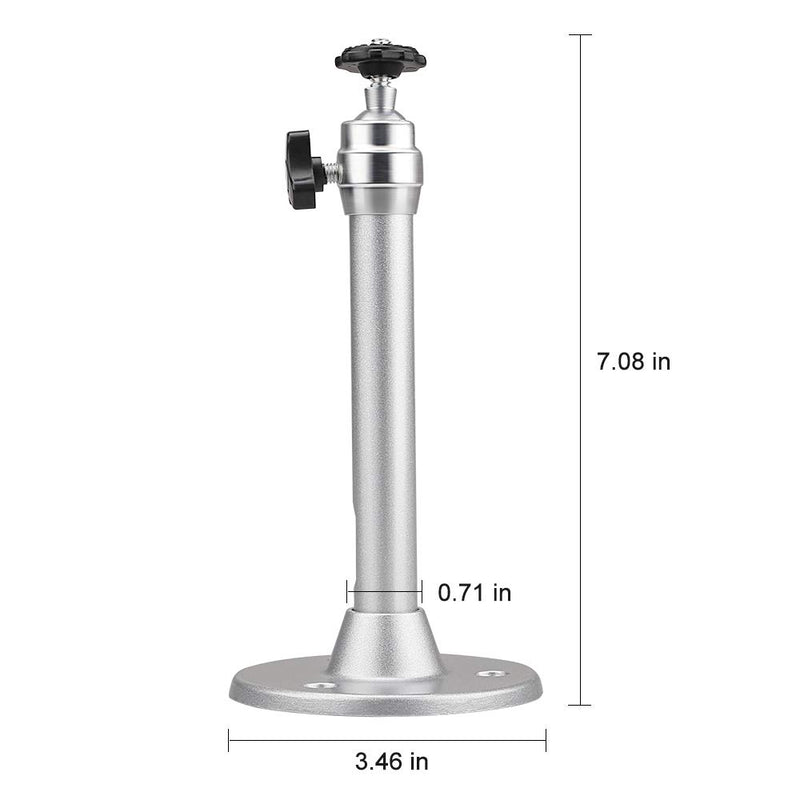 [Australia - AusPower] - Angrox Mini Projector Mount, Projection 360 Degree Mini Stand/Mount for DR.J/VANKYO/QKK/PVO/AuKing/Jinhoo/DBPOWER/Anker/AAXA and Most Other Mini Projector-Silver Silver 