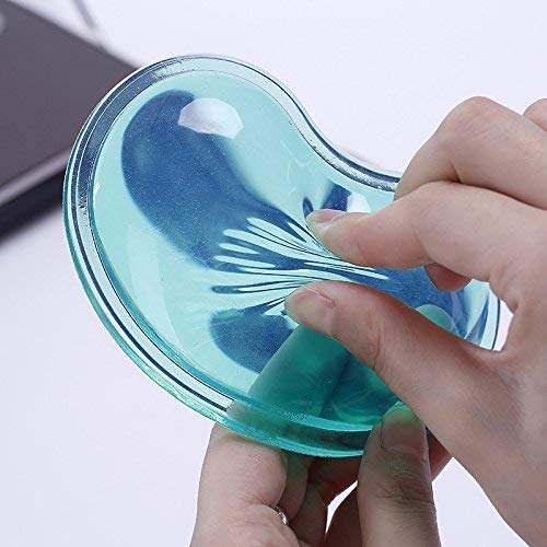 [Australia - AusPower] - LetGoShop Silicone Gel Wrist Rest Heart-Shaped Translucence Ergonomic Mouse Pad Cool Hand Pillow Effectively Wrist Fatigue(Pink) Pink 