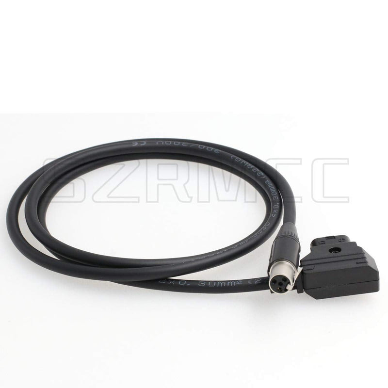 [Australia - AusPower] - SZRMCC TVLogic VFM Monitor Alphatron EVF Power Cable D-tap 2 Pin Male to Mini XLR 4 Pin Female (Straight Cable) Straight Cable 