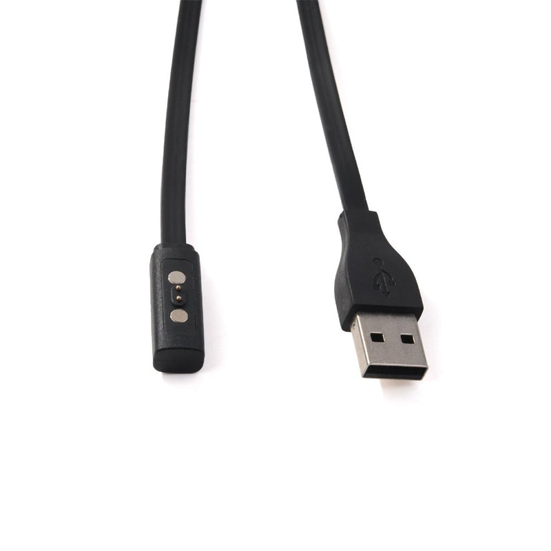 [Australia - AusPower] - Kissmart Compatible with Pebble Time Round Charger, Replacement Charging Cable Cord Charger for Pebble Time Round Smart Watch (Black) 
