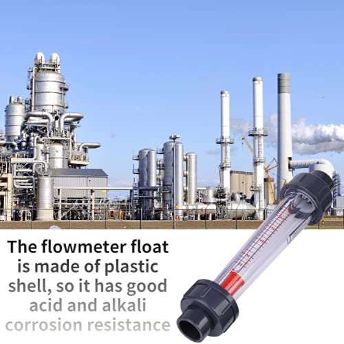 [Australia - AusPower] - Hilitand 25-250L/H Rotameter Plastic Tube Type Instantaneous Liquid Water Flow Meter DN15 