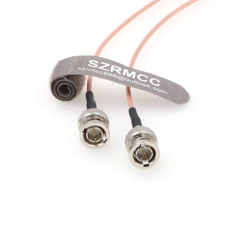 [Australia - AusPower] - SZRMCC BNC Male to BNC Male 75ohm HD-SDI 3G RG179 Video Coaxial Cable for ARRI RED Blackmagic Cameras Atomos SmallHD Monitor (80cm) 80cm Straight to Straight 