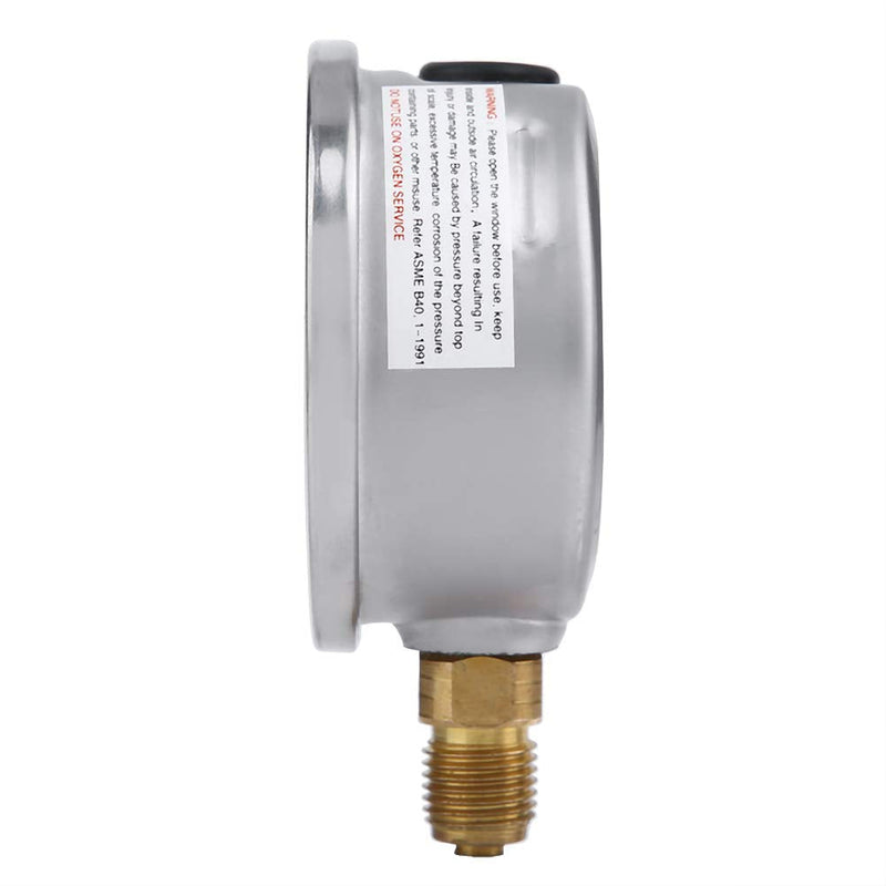 [Australia - AusPower] - Hydraulic Hose Pressure Test Coupling Point Kit, M16 2-BSP1 / 4 Pressure Gauge 250BAR/3600PSI with 1.5m/4.9ft Hose for Excavator Construction Machinery 