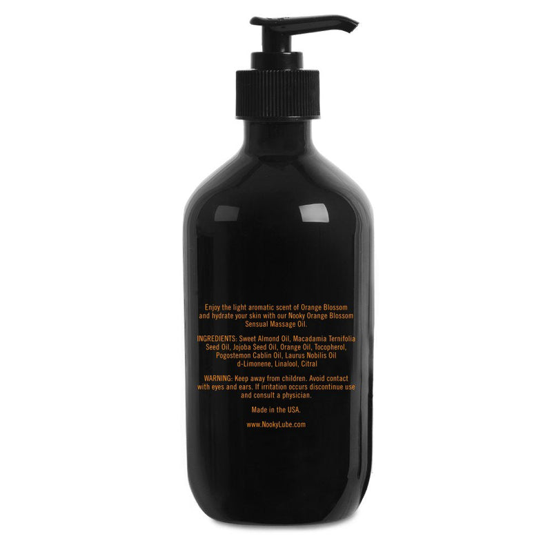 [Australia - AusPower] - Nooky Orange Blossom Massage Oil. With Jojoba and Essential Oils. For Massaging 16 ounce. 