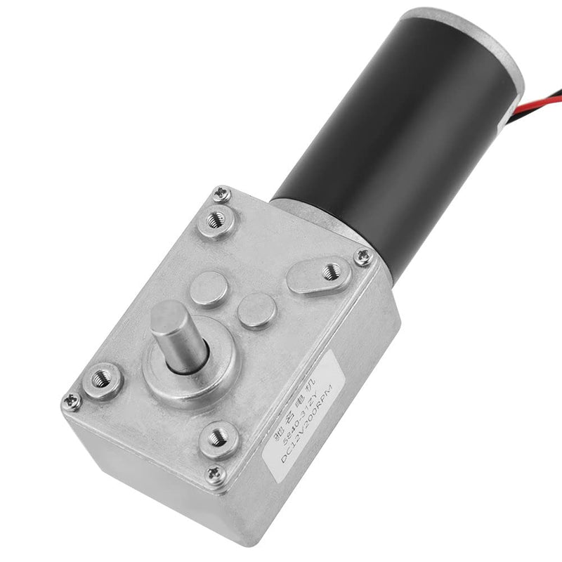 [Australia - AusPower] - DC 12V 200RPM Turbo Worm Geared Motor,High Torque Turbine Worm Geared Motor Reduction Motor for 5840—31ZY 