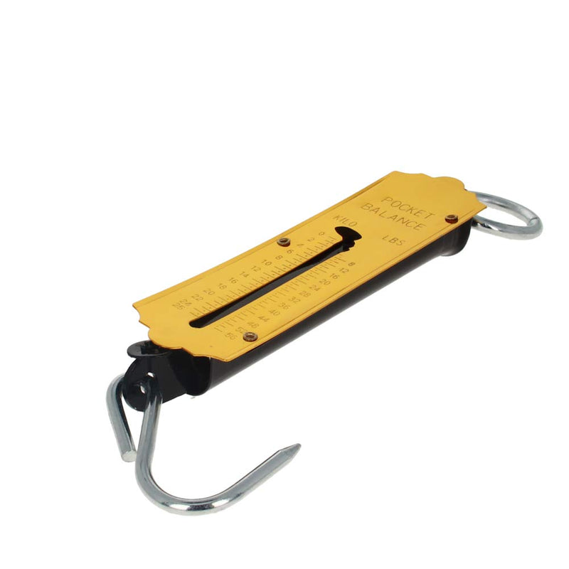 [Australia - AusPower] - Spring Balance Hanging Hook Handheld Metal Weighing Scale Kilo & LBS 25KG, (Bettomshin) 